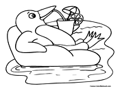 Penguin Coloring Page 6