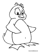 Penguin Coloring Page 8