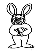 Boy in Rabbit Costume