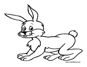 Rabbit Coloring Page 4