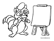 Raccoon Coloring Page 3