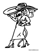 Rat Woman with Hat
