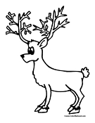 Reindeer Coloring Page 7