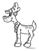 Reindeer Coloring Page 8
