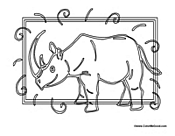 Rhino with Frame
