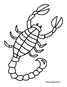 Scorpion Coloring Page 2