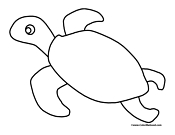 Sea Turtle Coloring Page 4