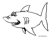Shark Coloring Page 1