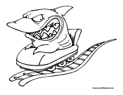 Shark Coloring Page 9