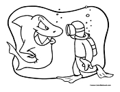 Shark Coloring Page 14