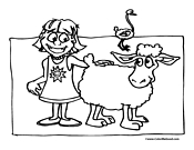 Sheep Coloring Page 4