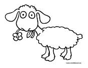 Sheep Coloring Page 6