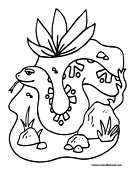 Snake Coloring Page 2
