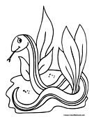 Snake Coloring Page 3
