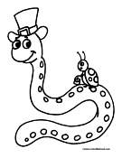 Snake Coloring Page 9