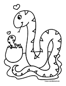 Snake Coloring Page 10