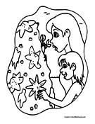 Starfish Coloring Page 2