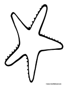 Star Fish Coloring Page 3