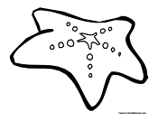 Star Fish Coloring Page 4