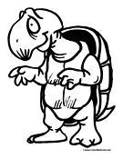 Turtle Coloring Page 7