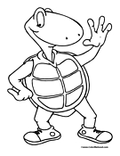 Turtle Coloring Page 9