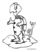 Turtle Coloring Page 14