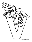 Vulture Coloring Page 3