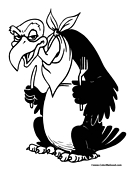 Vulture Coloring Page 4