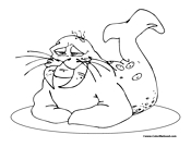 Walrus Coloring Page 1