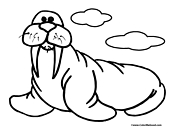 Walrus Coloring Page 2