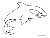 Whale Coloring Page 2