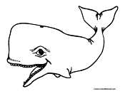 Whale Coloring Page 4