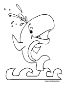 Whale Coloring Page 5