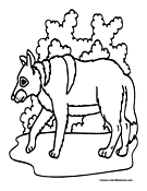 Wolf Coloring Page 7