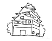 Asian House Sketch