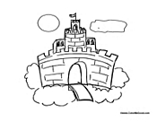 Small Castle with Sun
