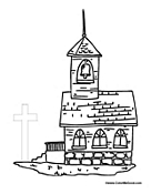 Church with Cross