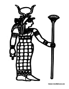 Egyptian Woman with Staff