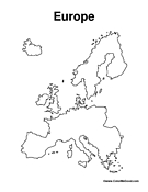 Europe Coloring Pages