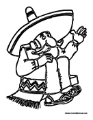 Mexican Man with Sombrero