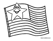 Flag with Star