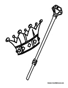 Kings Crown and Staff