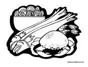 Mixed Seafood Fish Crab Clams