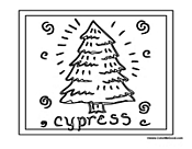 Cypress Tree Poster