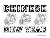 Chinese New Year Coloring