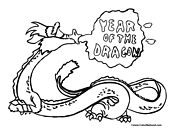 Year of the Dragon Coloring