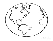 Blank World Globe