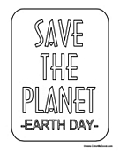 Save the Planet - Earth Day