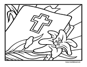Easter Bible Coloring Page