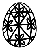 Egg Coloring Page Easter